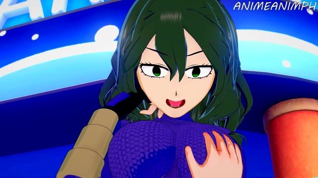 My Hero Academia Hentai: Setsuna Tokage Offers a blow job to Deku