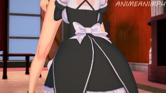 Rem and Subaru from Re:Zero have a Happy ending of Creampies - Anime Hentai 3d Uncensored