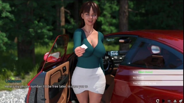 Summer Heat 01 - Visual novel Gameplay